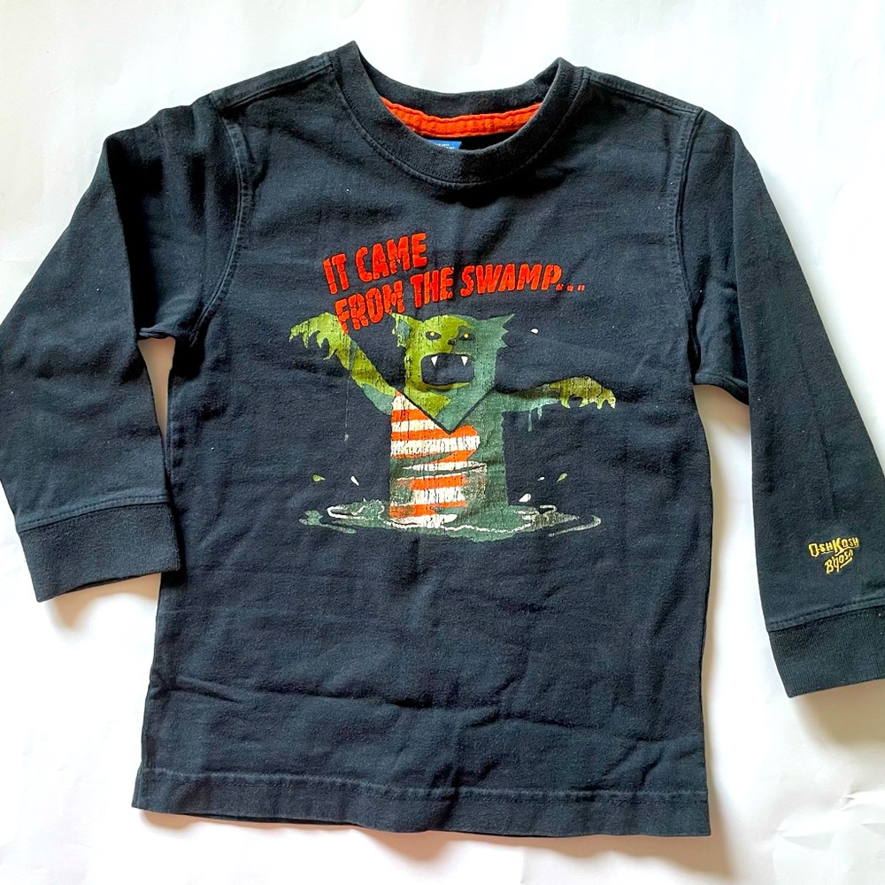 JUST IN TIME FOR HALLOWEEEEEEEN! OshKosh B’Gosh Monster Shirt, boys’ 4